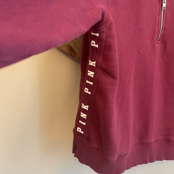 PINK Victoria’s Secret Quarter Zip Pullover Sweatshirt - Picture 6 of 7